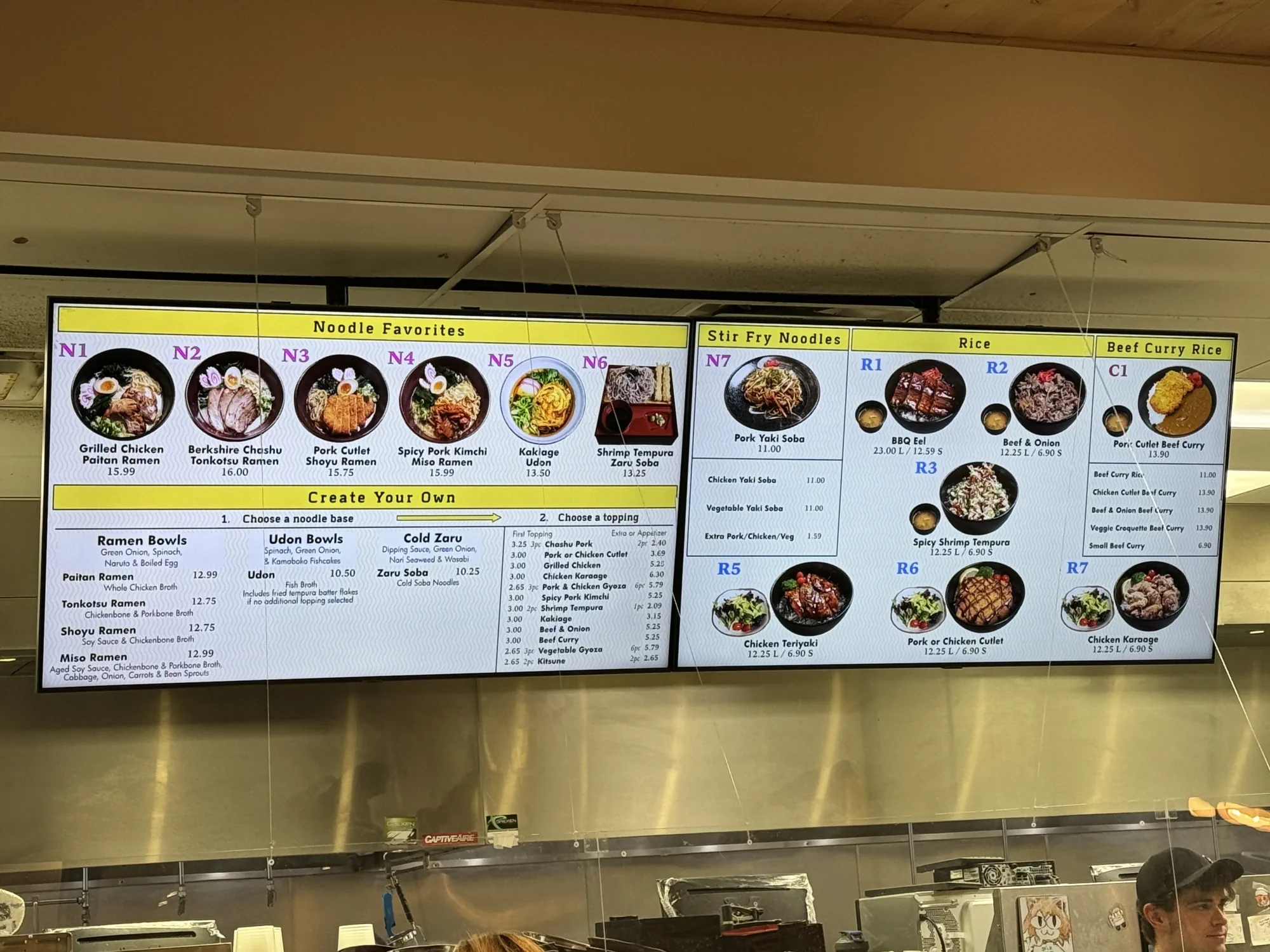 Tensuke Express menu