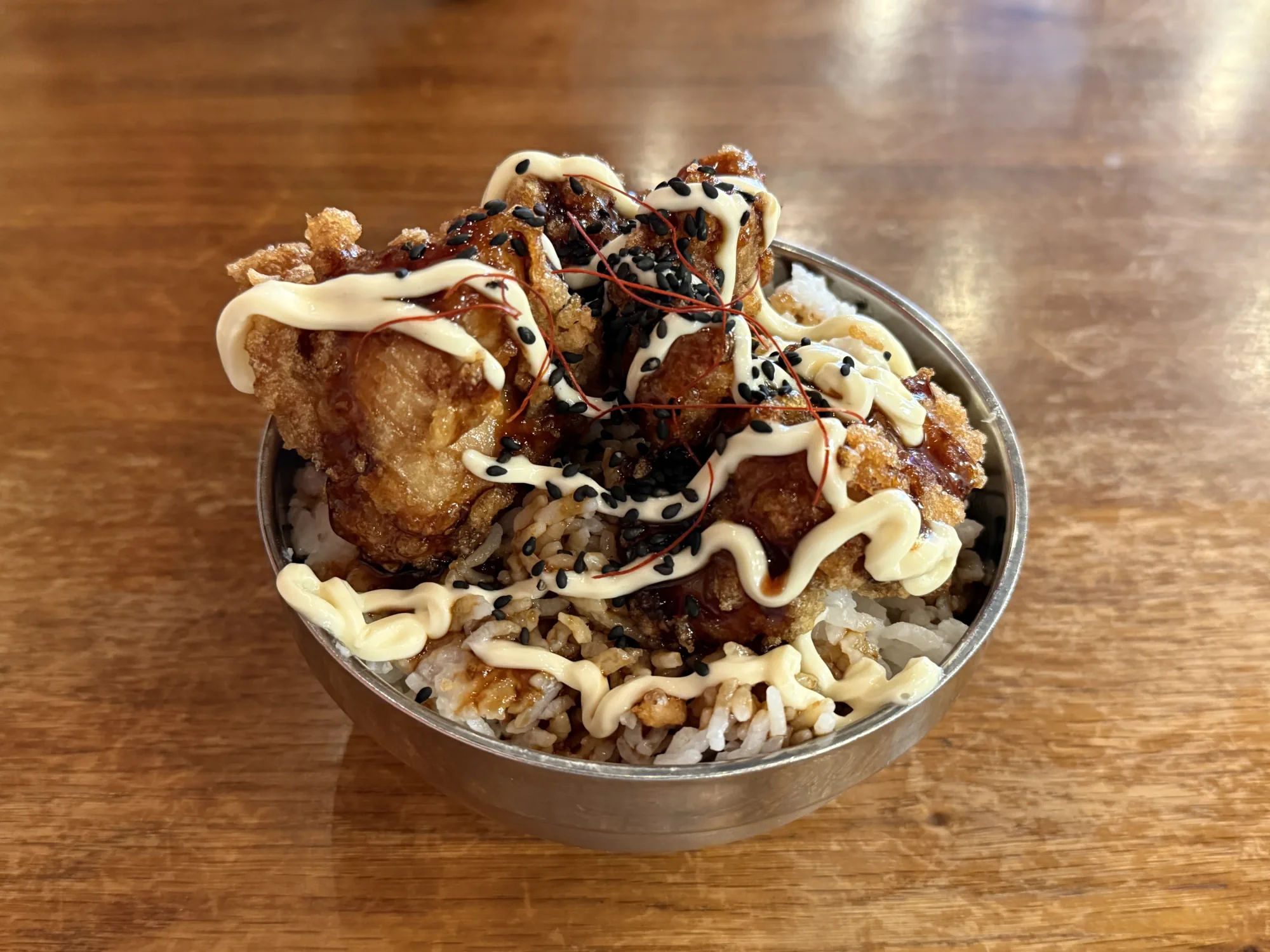 Mini karaage bowl at Bushido Ramen