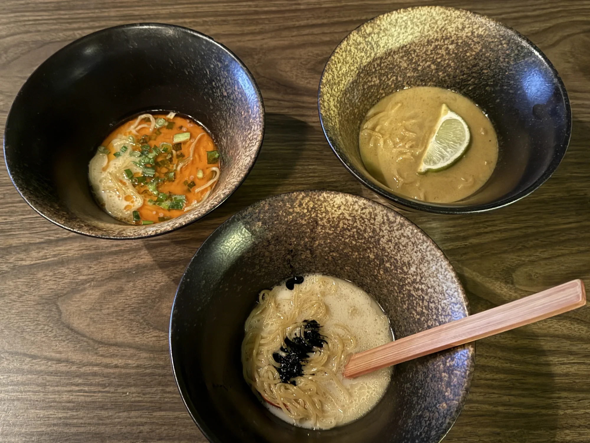 Ramen Flight at Speakeasy Ramen